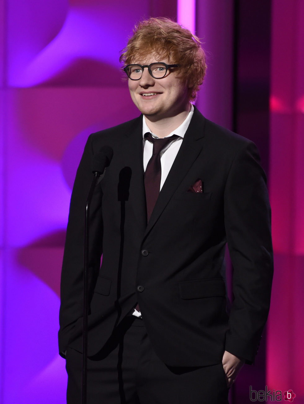 Ed Sheeran en la gala Billboard Women in Music 2017