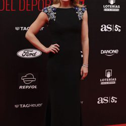 Mireia Belmonte en la alfombra roja de los Premios AS 2017