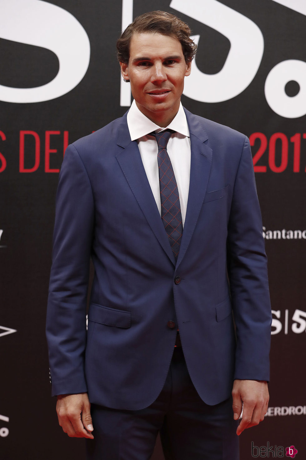 Rafa Nadal en la alfombra roja de los Premios AS 2017