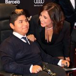 Isabel Gemio con su hijo Gustavo en los Premios Ondas 2017