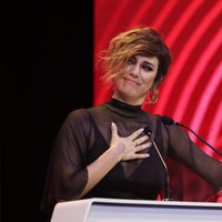 Blanca Suárez agradeciendo su Premio Ondas 2017