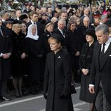 La Familia Real Rumana ante la realeza europea en el funeral de Miguel de Rumanía