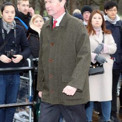 Sir Timothy Laurence en el almuerzo de Navidad 2017 en Buckingham Palace