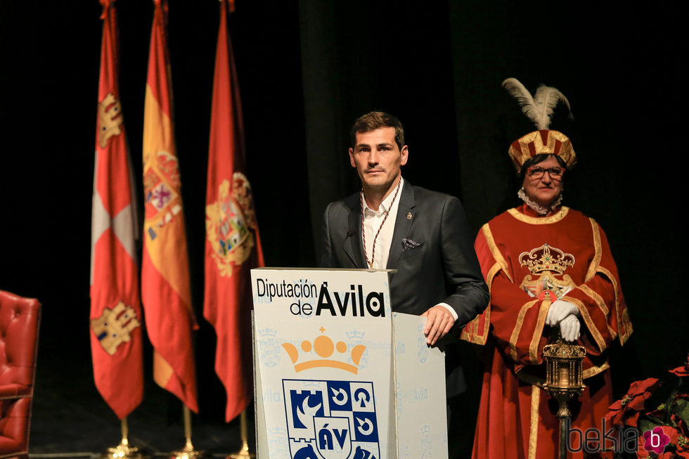 Iker Casillas recibe la Medalla de Oro de Ávila