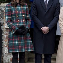 El Príncipe Guillermo y Kate Middleton en la Misa de Navidad 2017 en Sandringham