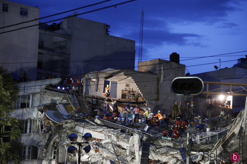 Labores de rescate en el terremoto de México de 2017