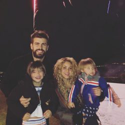 Shakira y Gerard Piqué disfrutando de la Navidad con sus hijos