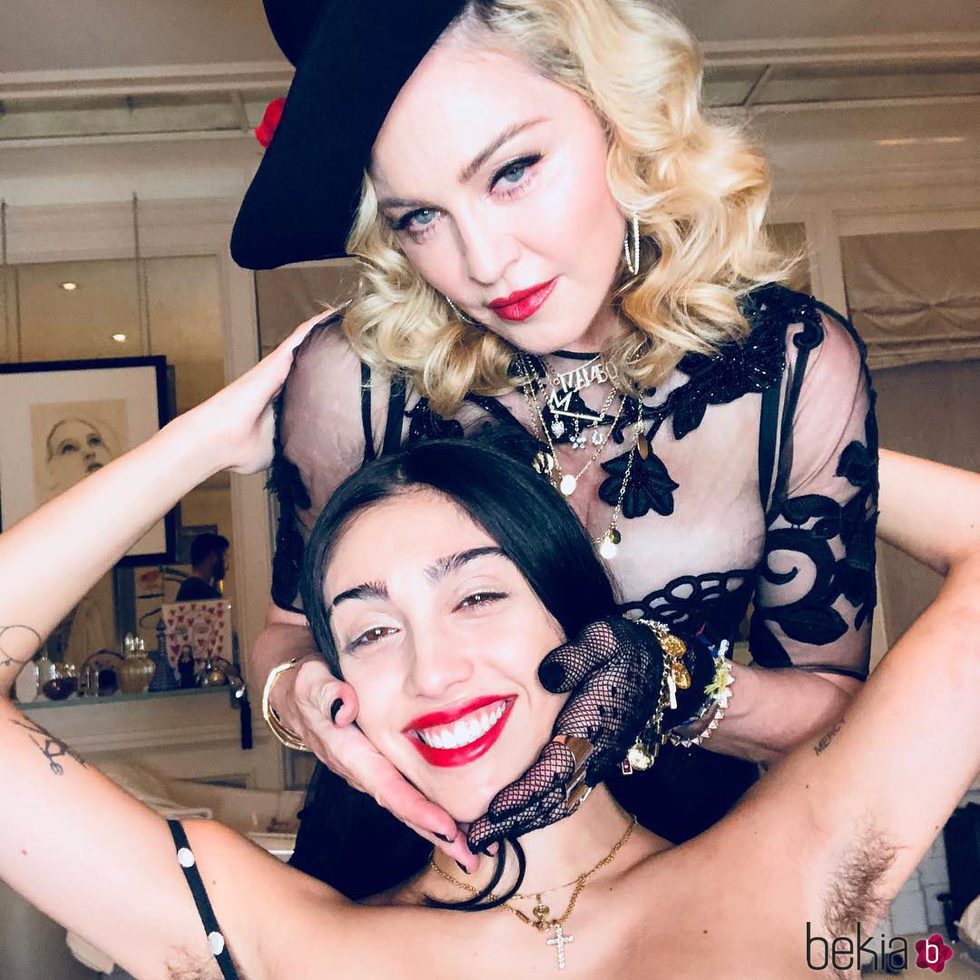 Madonna y su hija Lourdes Leon celebrando la Nochevieja