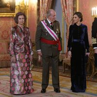 Los Reyes Felipe y Letizia y los Reyes Eméritos en la Pascua Militar 2018