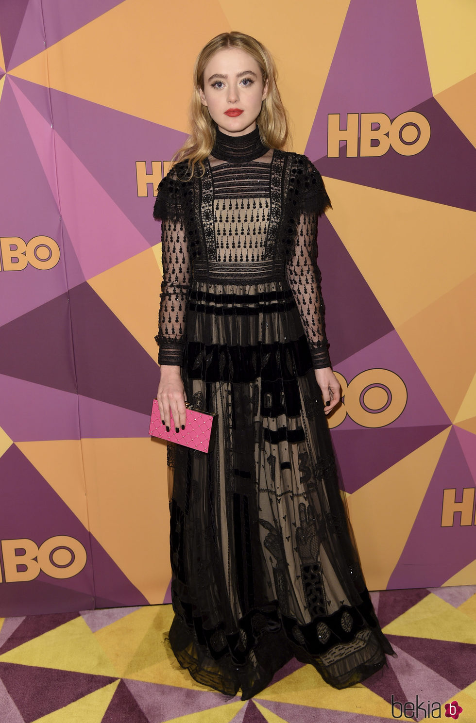 Kathryn Newton en la fiesta HBO tras los Globos de Oro 2018