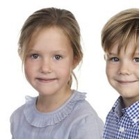 Josefina y Vicente de Dinamarca en su 7 cumpleaños