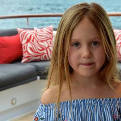 Josefina de Dinamarca en un barco en Australia