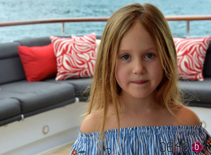 Josefina de Dinamarca en un barco en Australia