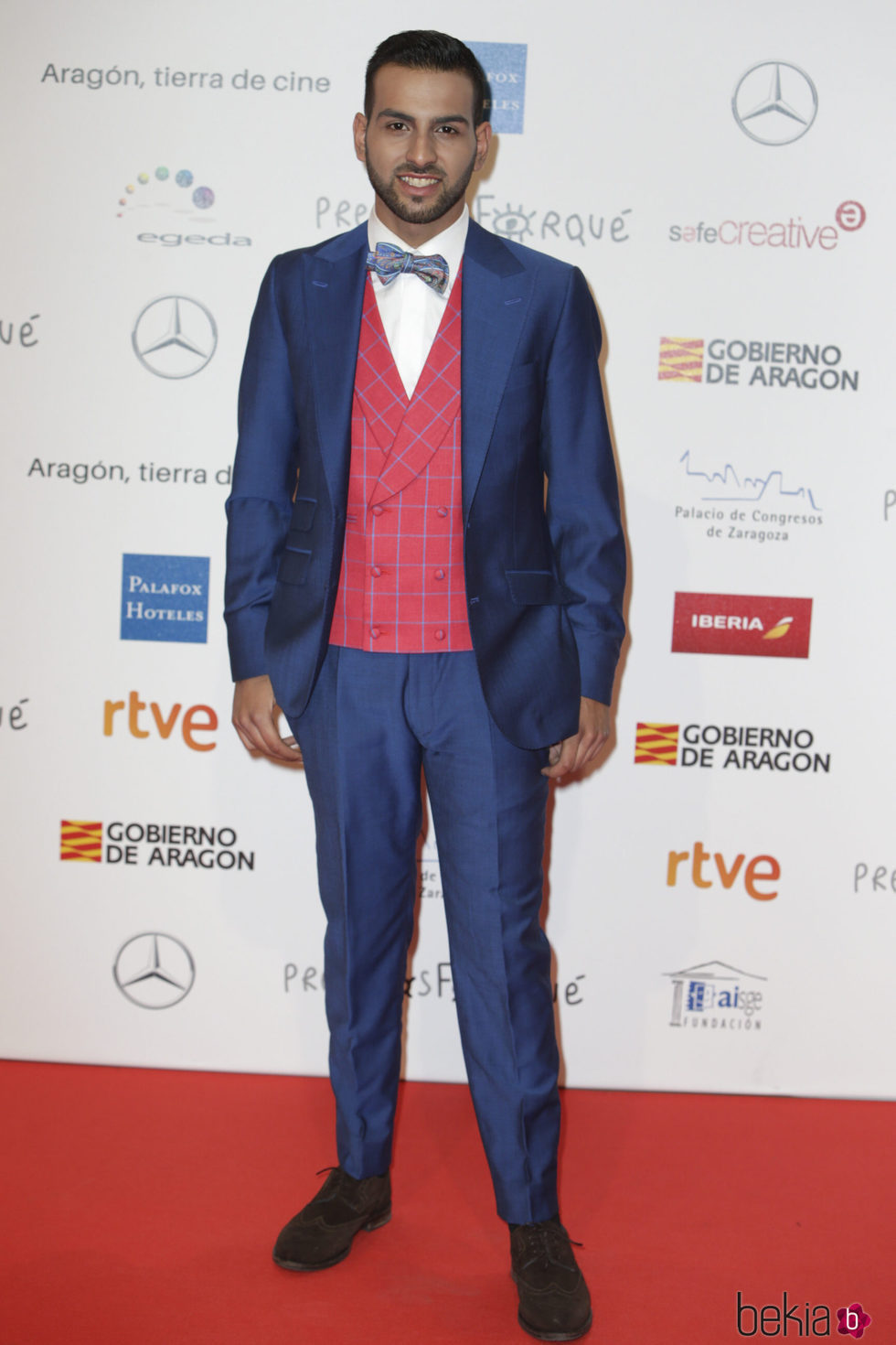 Juan Antonio ('OT 2017') en la alfombra roja de los Premios Forqué 2018