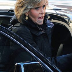 Jane Fonda primeras imágenes con los apósitos por el cáncer