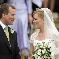 Peter Phillips y Autumn Kelly en su boda