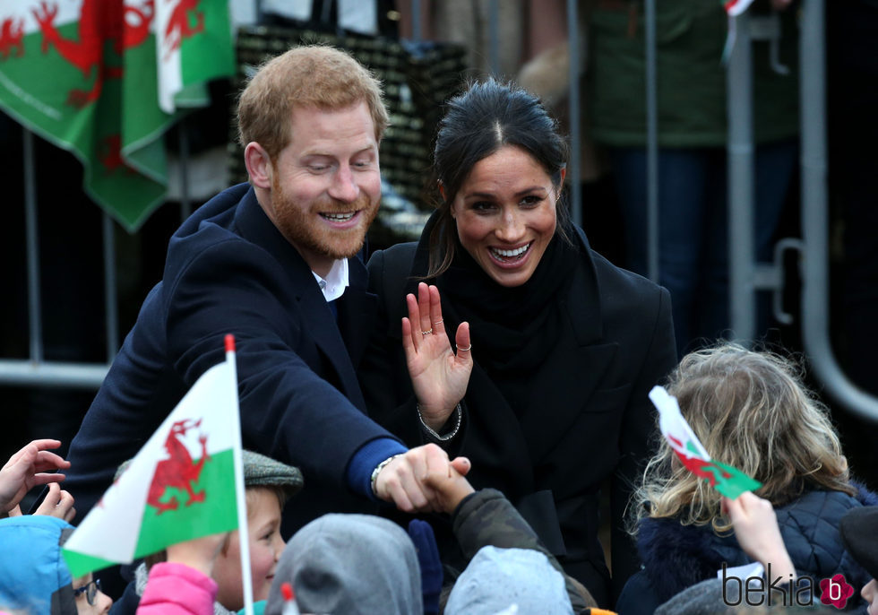 El Príncipe Harry y Meghan Markle en Gales