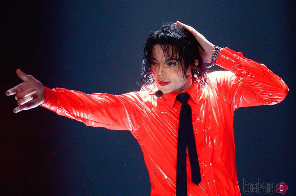 Michael Jackson durante uno de sus espectáculos antes de morir