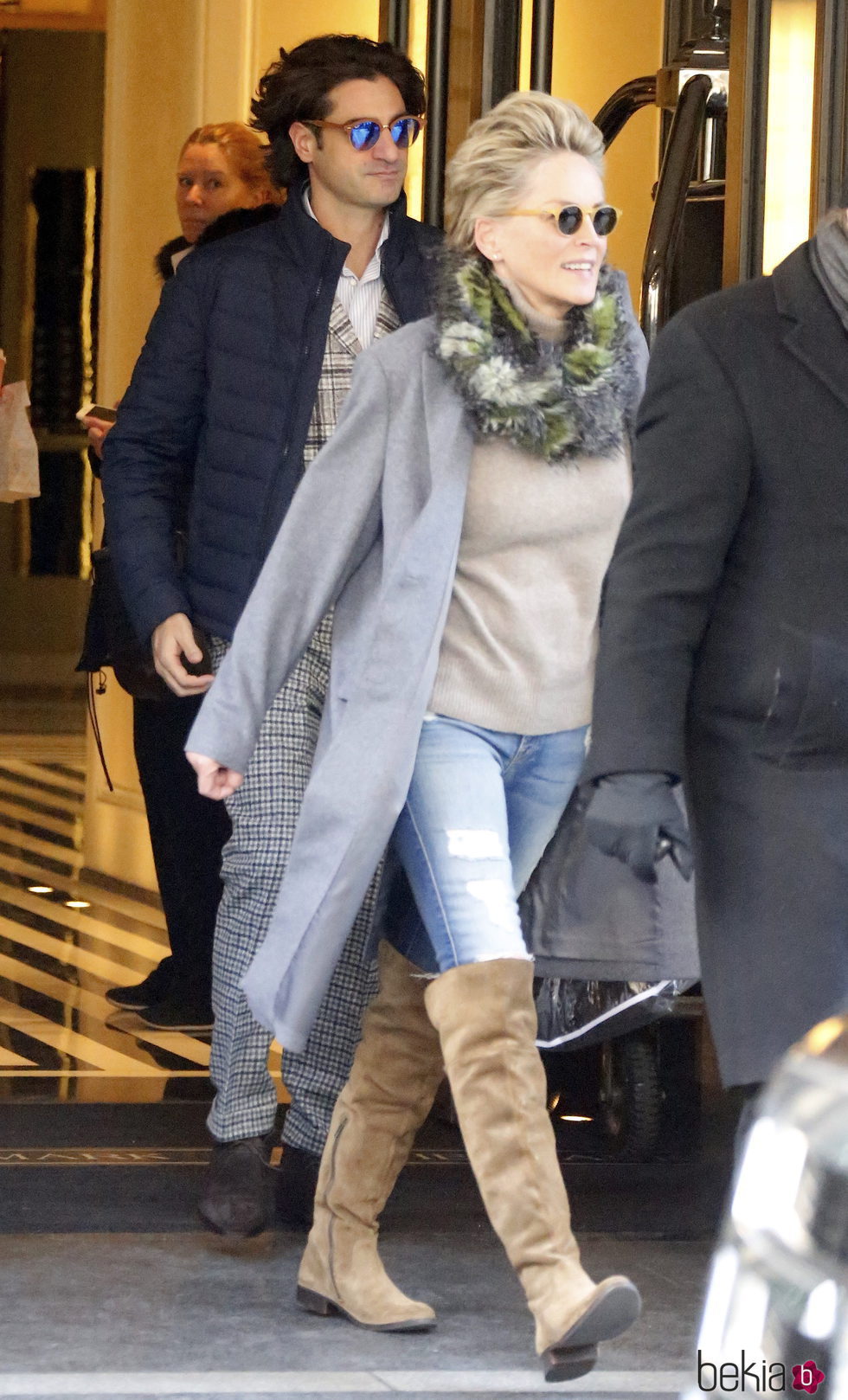 Sharon Stone junto a su nuevo novio Angelo Boffa