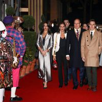 Alberto de Mónaco con Estefanía de Mónaco, Louis Ducruet, Marie Chevallier y Pauline Ducruet en el Festival de Circo de Monte-Carlo 2018