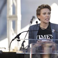 Scarlett Johansson en la Marcha de las Mujeres en Nueva York