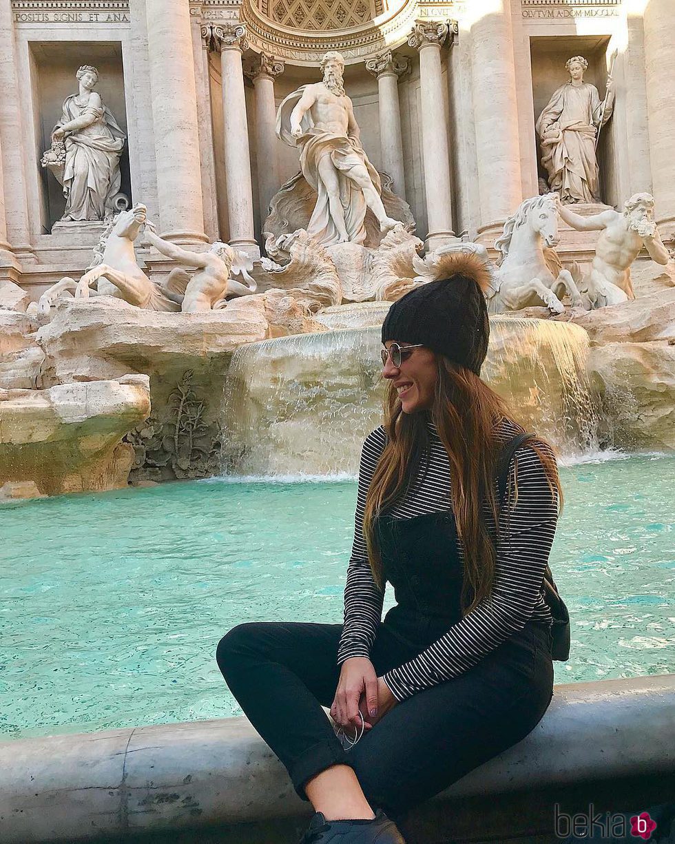 Anabel Pantoja en la Fontana de Trevi