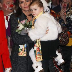 Estefanía de Mónaco y su sobrina Gabriella en el Festival de Circo de Monte-Carlo 2018