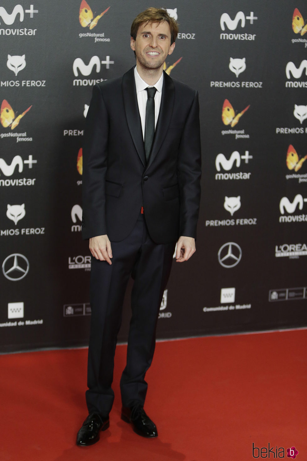 Julián López en la alfombra roja de los Premios Feroz 2018