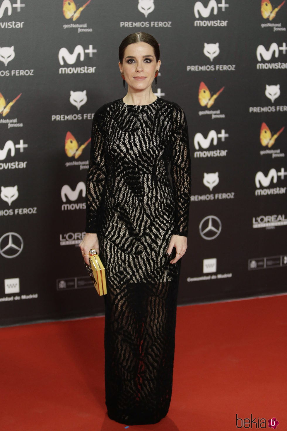 Nuria Gago en la alfombra roja de los Premios Feroz 2018