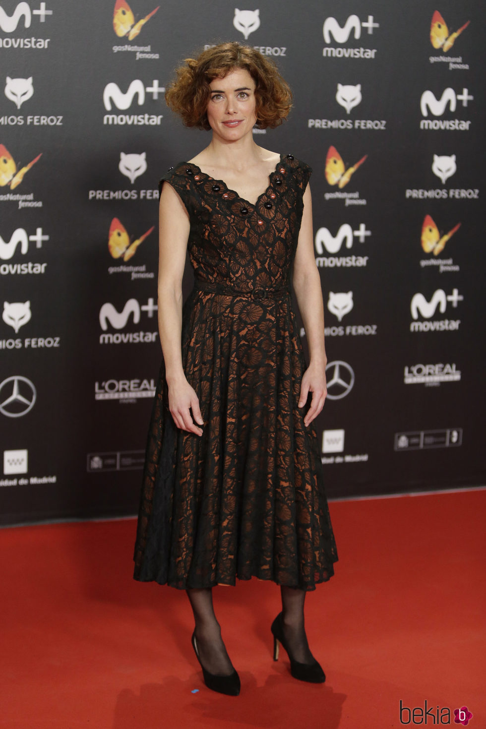 Patricia López Arnaiz en la alfombra roja de los Premios Feroz 2018