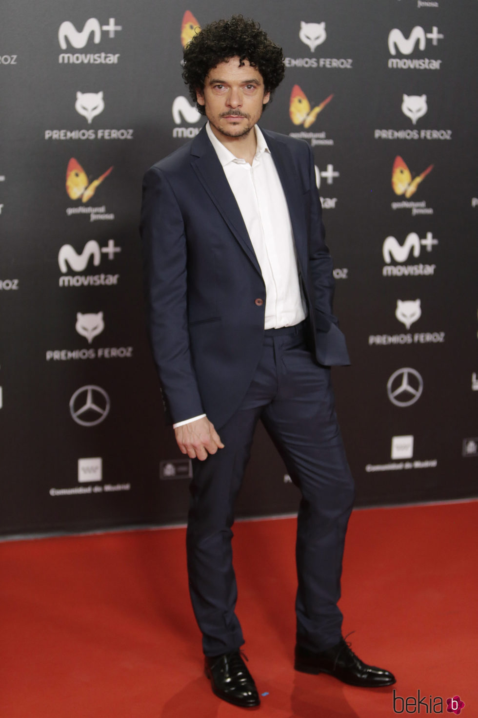 Pablo Molinero en la alfombra roja de los Premios Feroz 2018