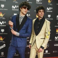 Javier Calvo y Javier Ambrossi en la alfombra roja de los Premios Feroz 2018