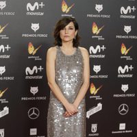Mariam Álvarez en la alfombra roja de los Premios Feroz 2018