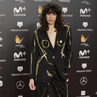 Celia Gómez en la alfombra roja de los Premios Feroz 2018