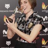 Carla Simón con su premio Feroz 2018