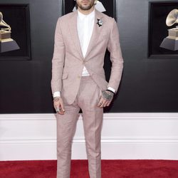 Zayn Malik en la alfombra roja de los Premios Grammy 2018