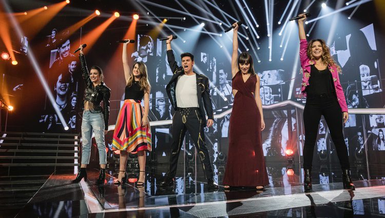 Los concursantes de 'OT 2017' interpretando 'Camina' en la elección de Eurovisión