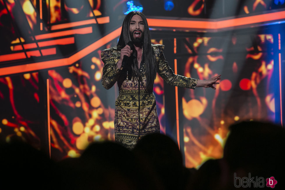 Conchita Wurst en la gala de elección de Eurovisión de 'OT 2017'