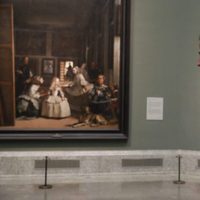 Los Reyes Felipe y Letizia ante Las Meninas de Velázquez