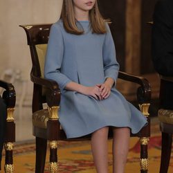 La Princesa Leonor en la ceremonia en la que se le entregó el Toisón de Oro