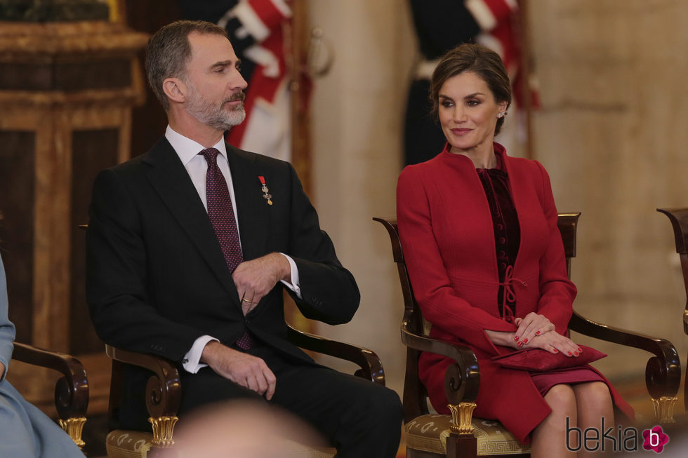 Los Reyes Felipe y Letizia en la entrega del Toisón de Oro a la Princesa Leonor