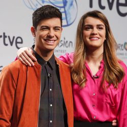Alfred y Amaia en su primera rueda de prensa como representantes de España en Eurovisión 2018