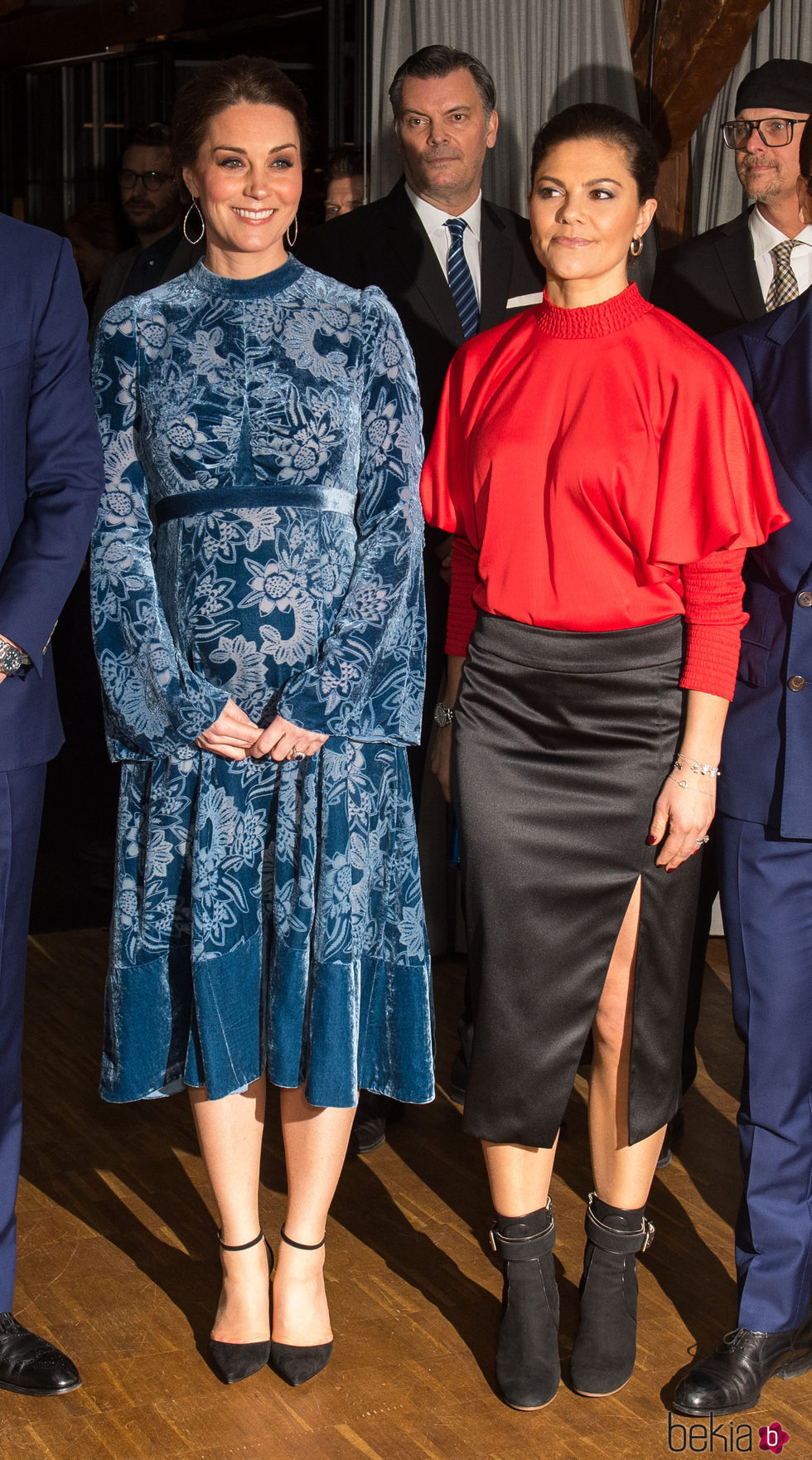 Kate Middleton y Victoria de Suecia durante su visita a Fotografiska