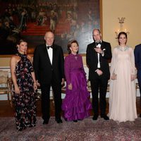 El Príncipe Guillermo y Kate Middleton con la Familia Real Noruega en la cena de gala en su honor en Oslo