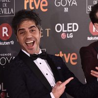 Ernesto Sevilla y Joaquín Reyes en la alfombra roja de los Premios Goya 2018