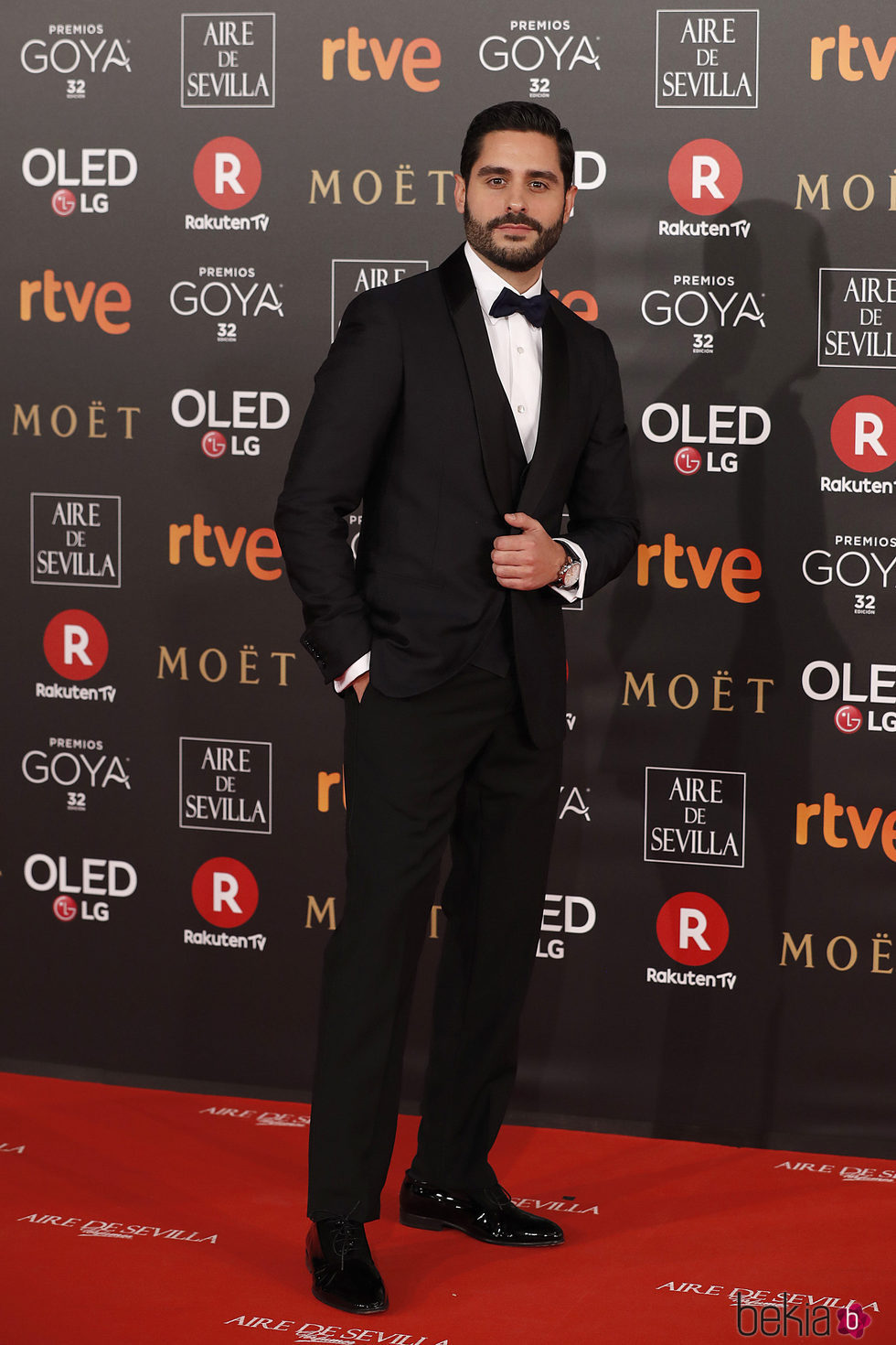 Miguel Diosdado en la alfombra roja de los Premios Goya 2018