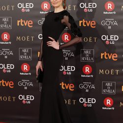 Cristina Castaño en la alfombra roja de los Premios Goya 2018