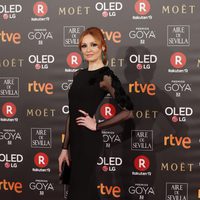 Cristina Castaño en la alfombra roja de los Premios Goya 2018