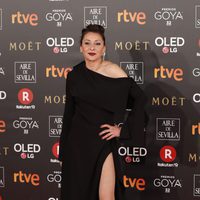 Mariola Fuentes en la alfombra roja de los Premios Goya 2018