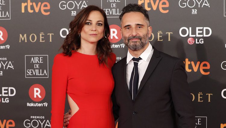 Leonor Watling y Jorge Drexler en la alfombra roja de los Premios Goya 2018